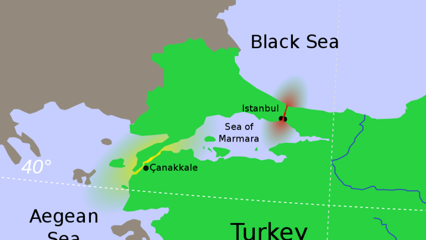 Turska bi mogla zatvoriti tjesnace Bospor i Dardanele za ruske brodove Turkish_Strait_disambig.svg-848x478